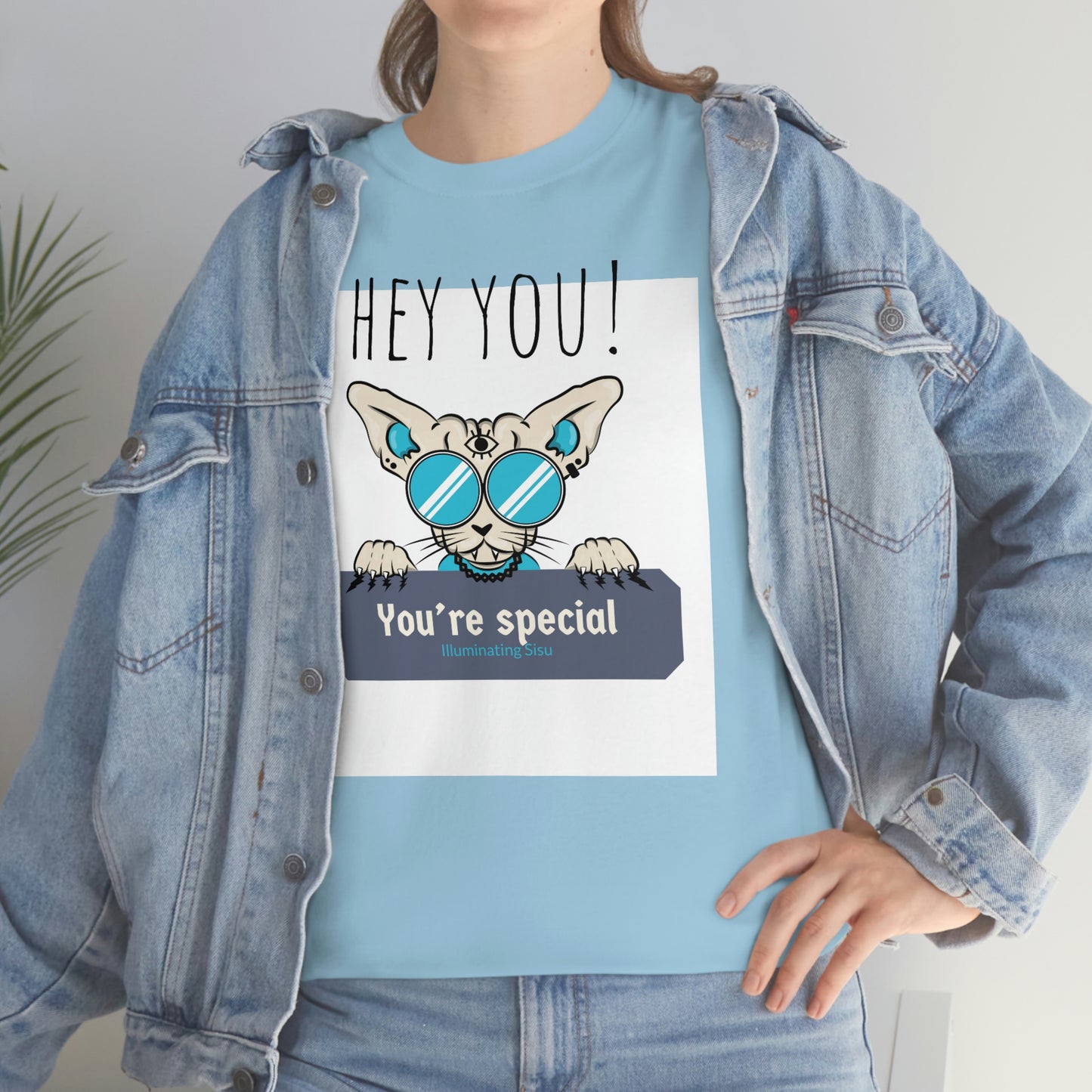 Hey! Unisex Heavy Cotton Tee