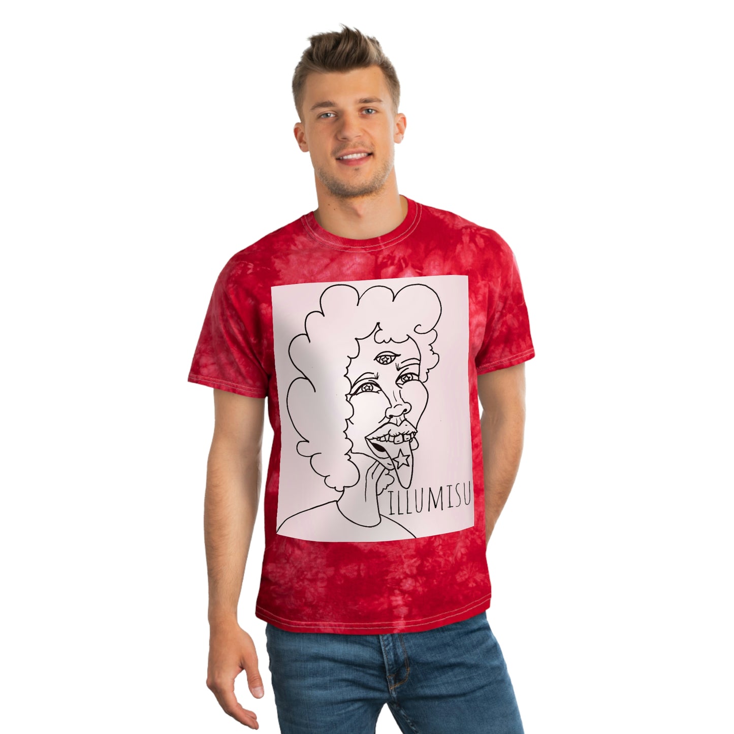 Unicorn Lady Tie-Dye Tee, Crystal
