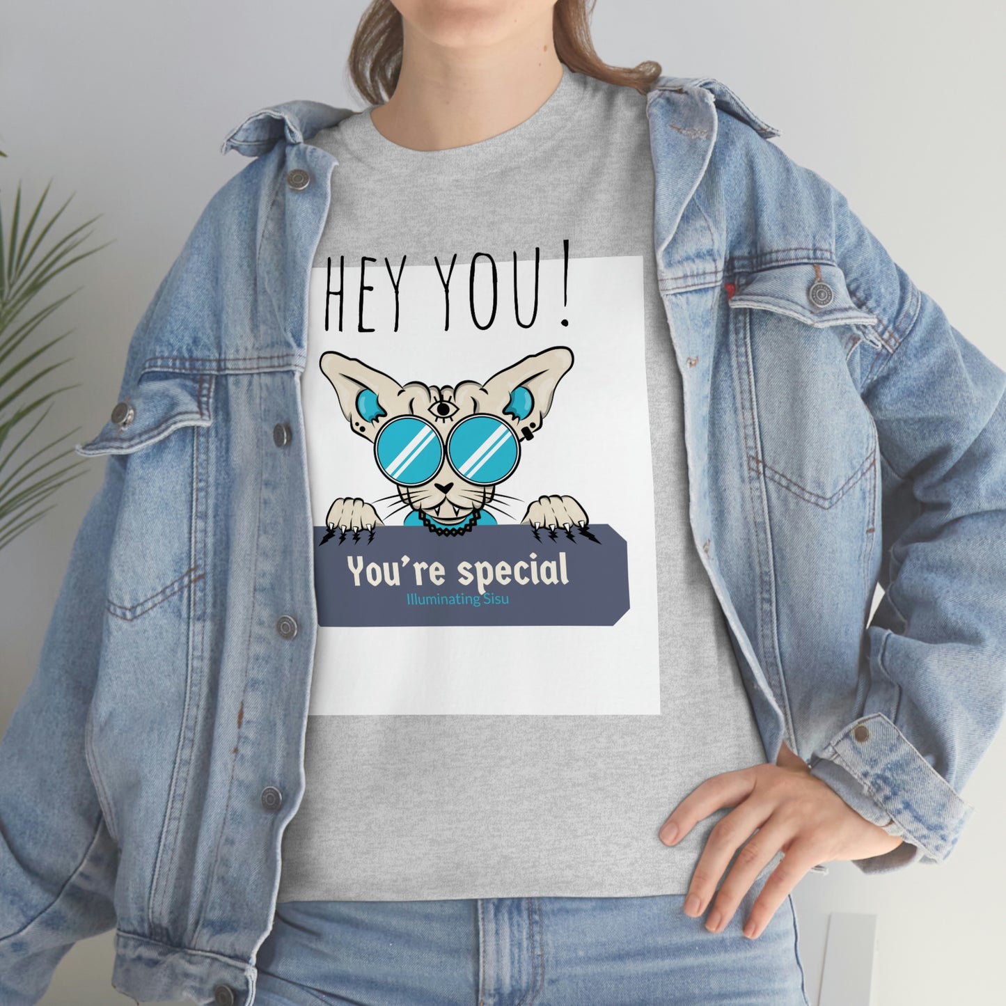 Hey! Unisex Heavy Cotton Tee