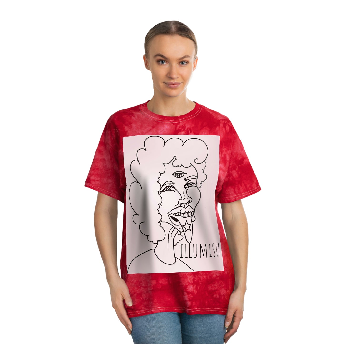 Unicorn Lady Tie-Dye Tee, Crystal