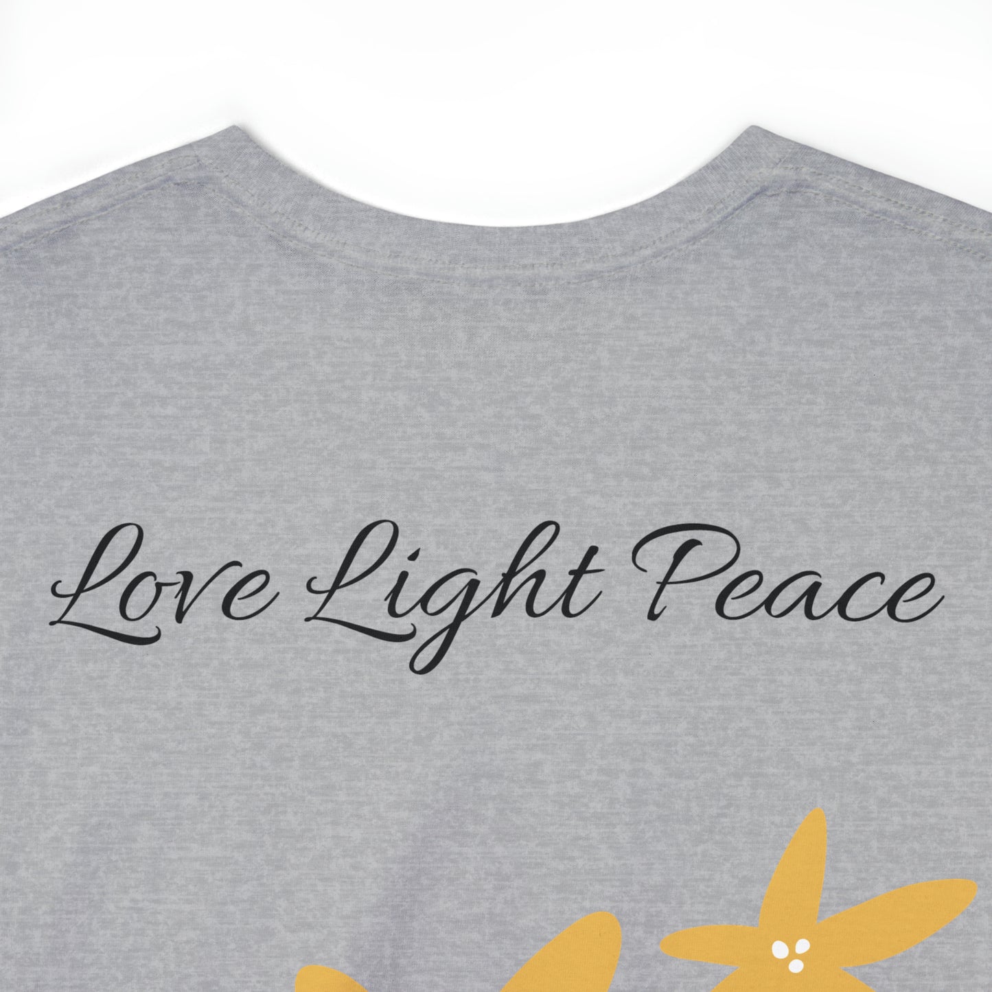 Love Light Peace Unisex Heavy Cotton Tee