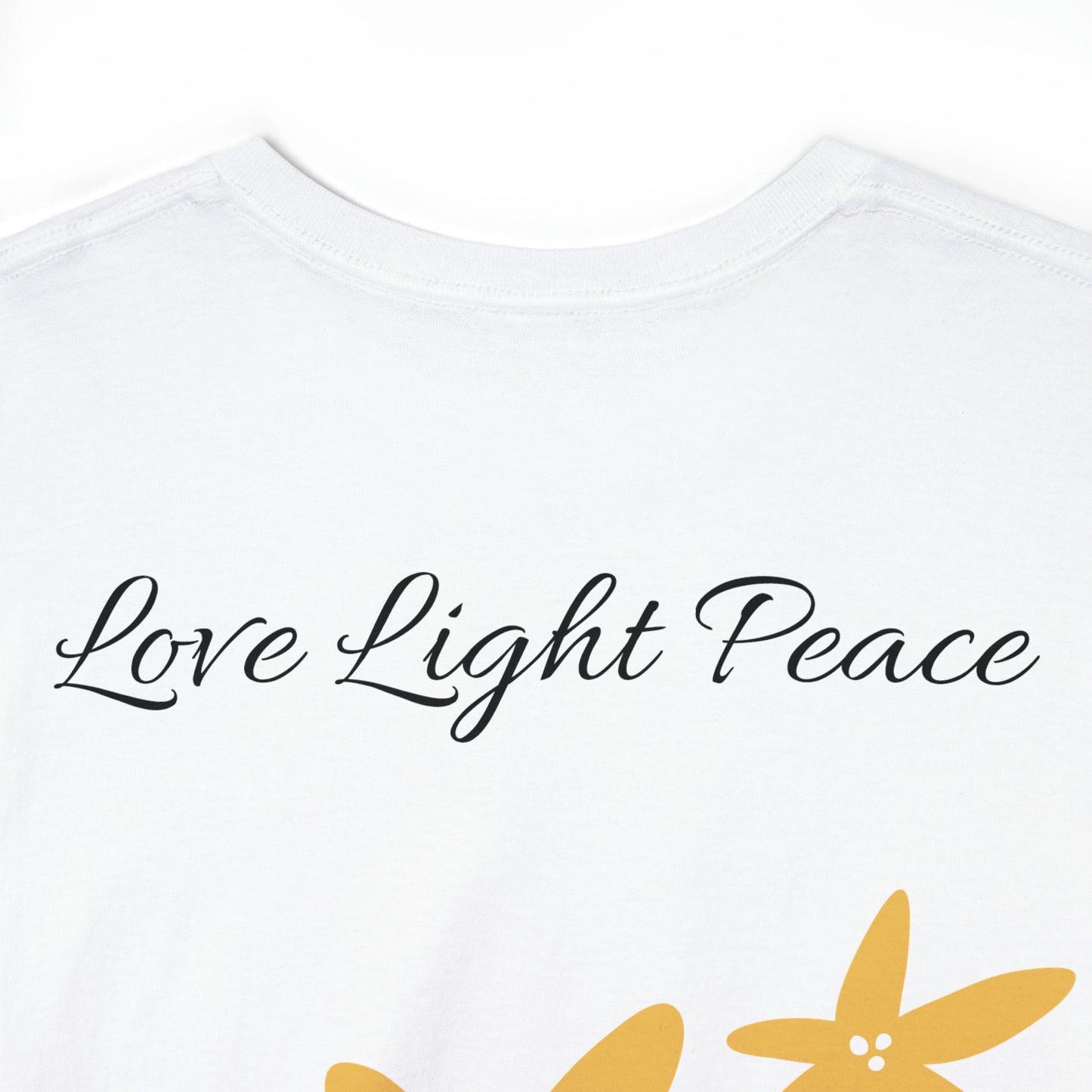 Love Light Peace Unisex Heavy Cotton Tee