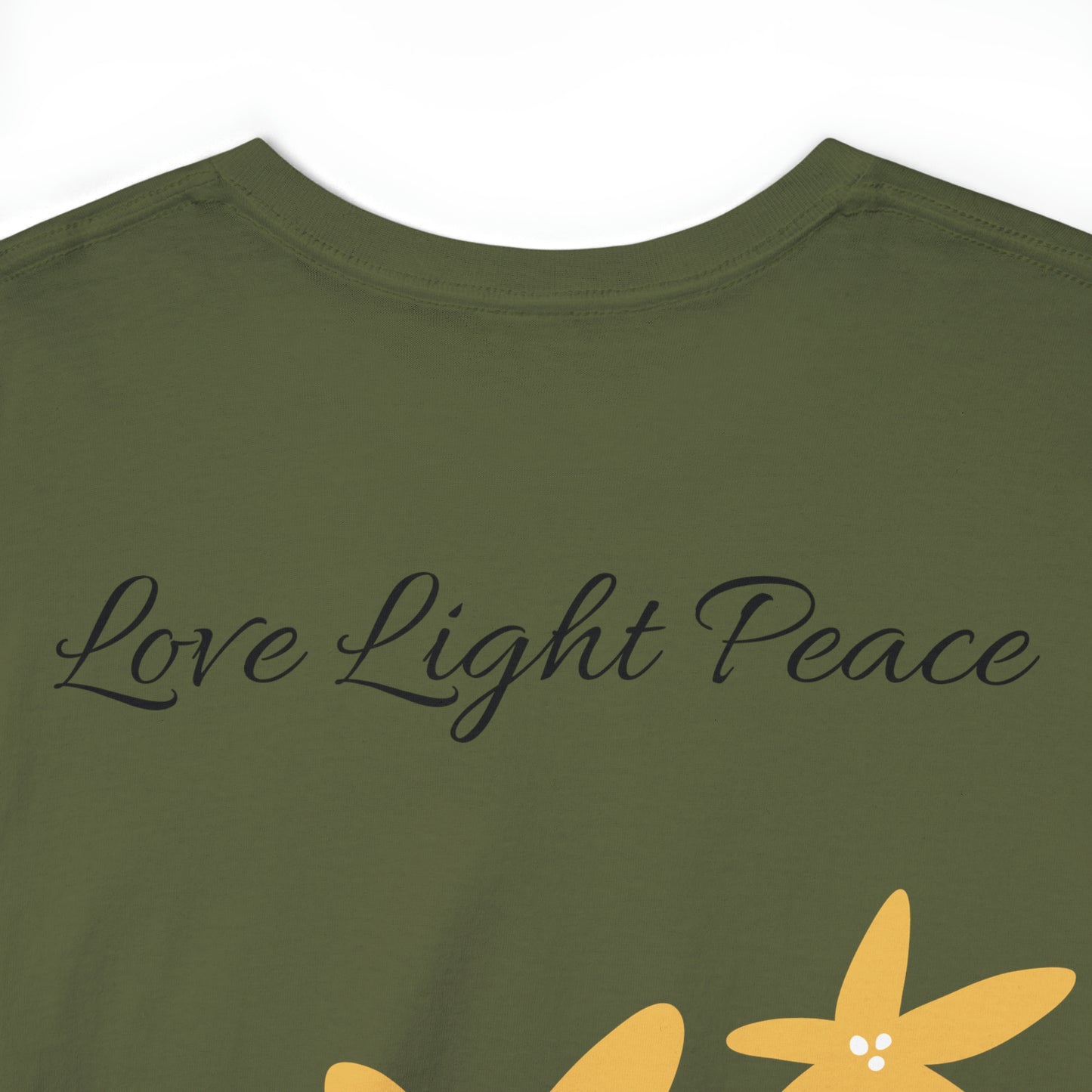 Love Light Peace Unisex Heavy Cotton Tee