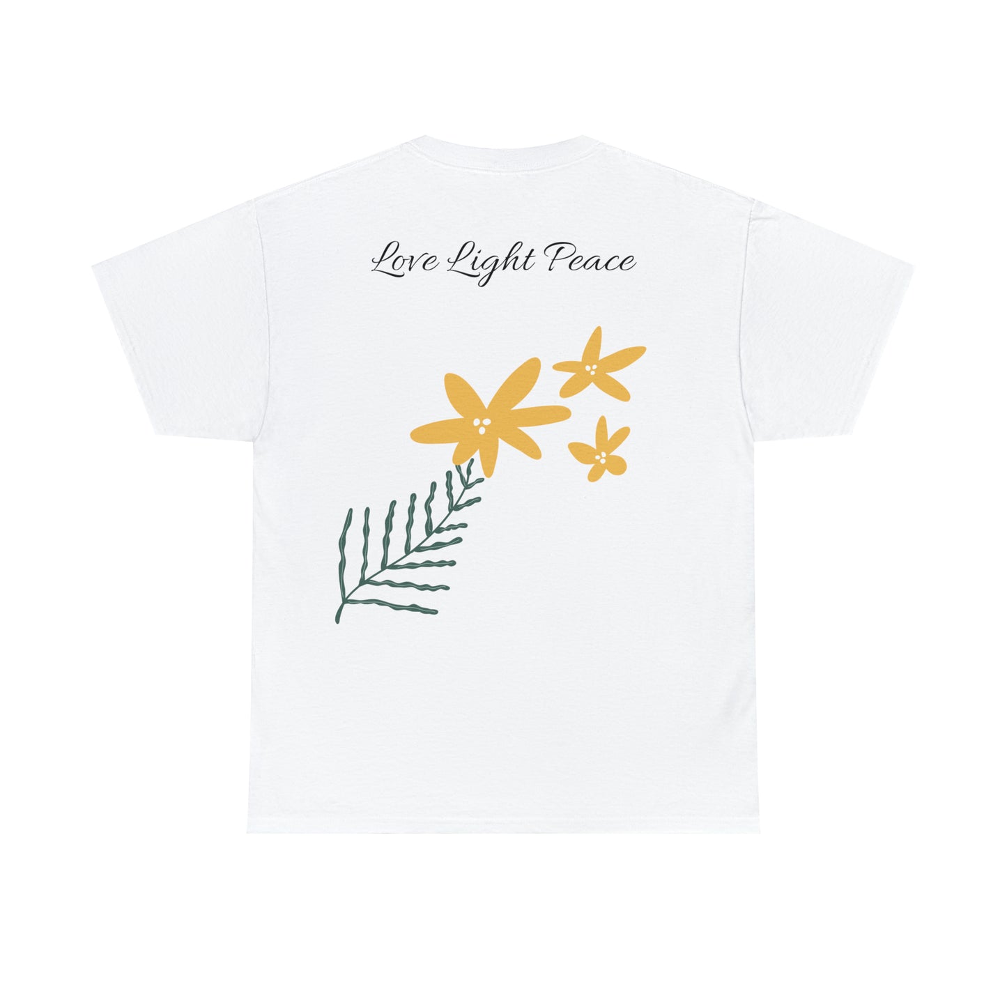 Love Light Peace Unisex Heavy Cotton Tee