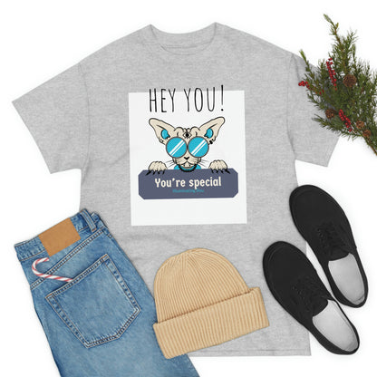 Hey! Unisex Heavy Cotton Tee