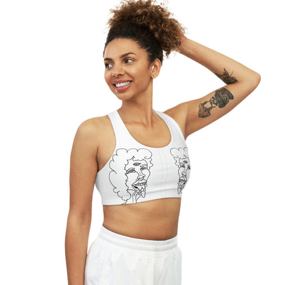 Unicorn lady Seamless Sports Bra (AOP)