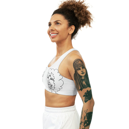 Unicorn lady Seamless Sports Bra (AOP)